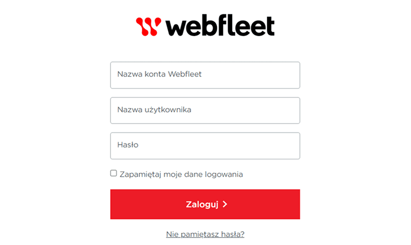 Webfleet login