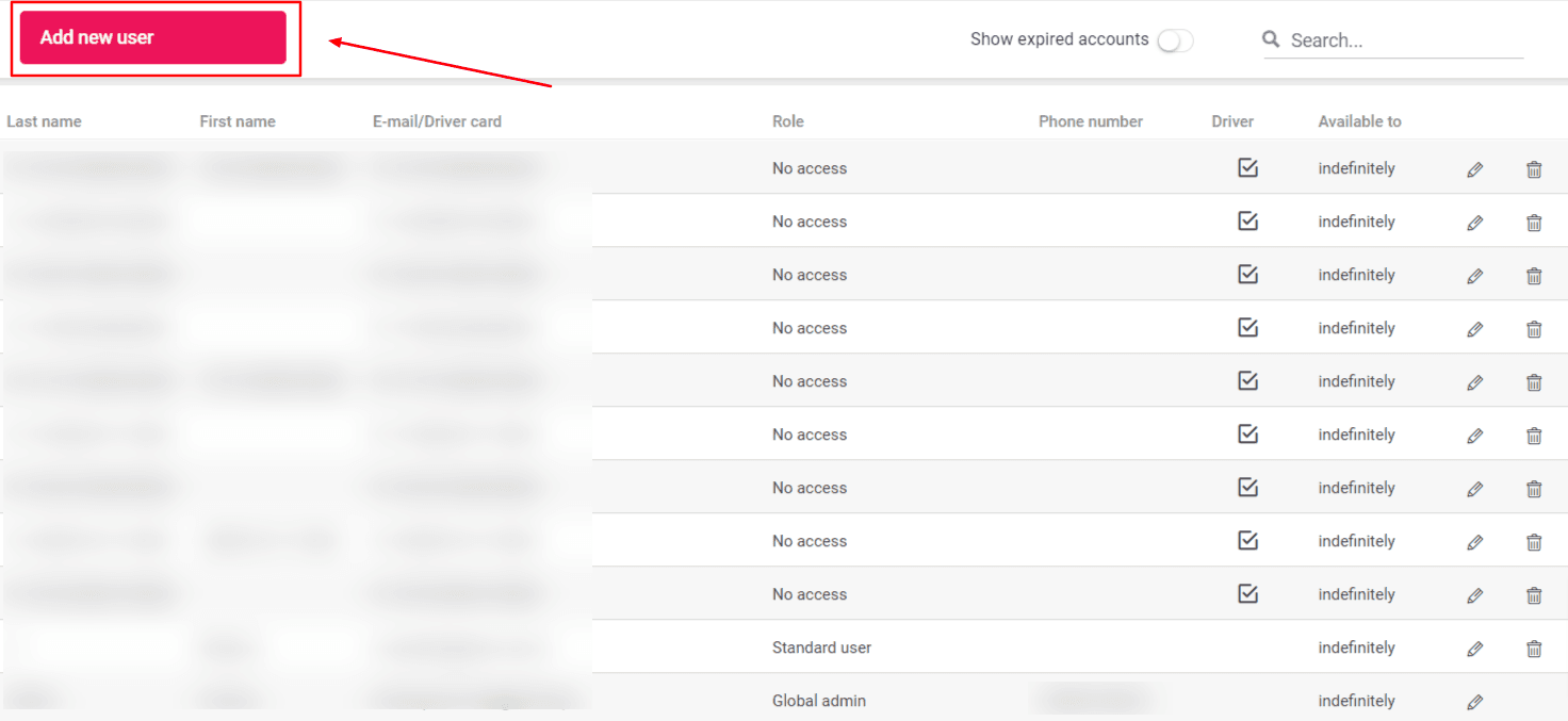 Select “Add new user”