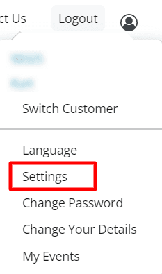Select “Settings”