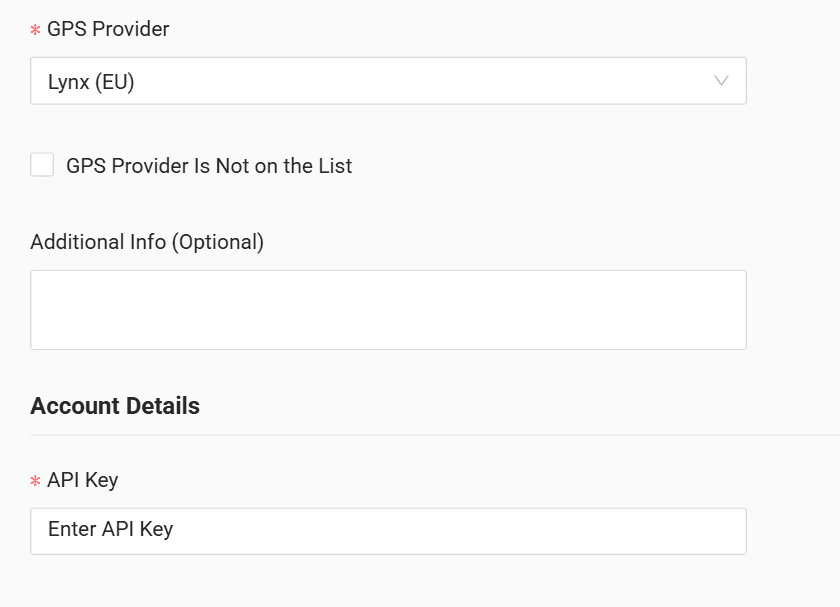 In the form paste the copied API key