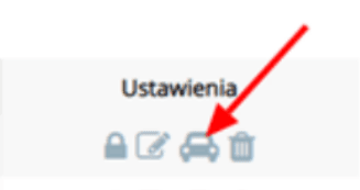 Select the car icon next to the created user