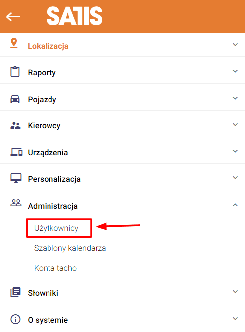 Select “Administration”, and then "Users"