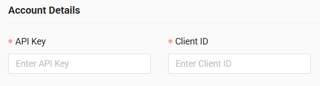 In the form, enter API key and client ID received from your GPS provider